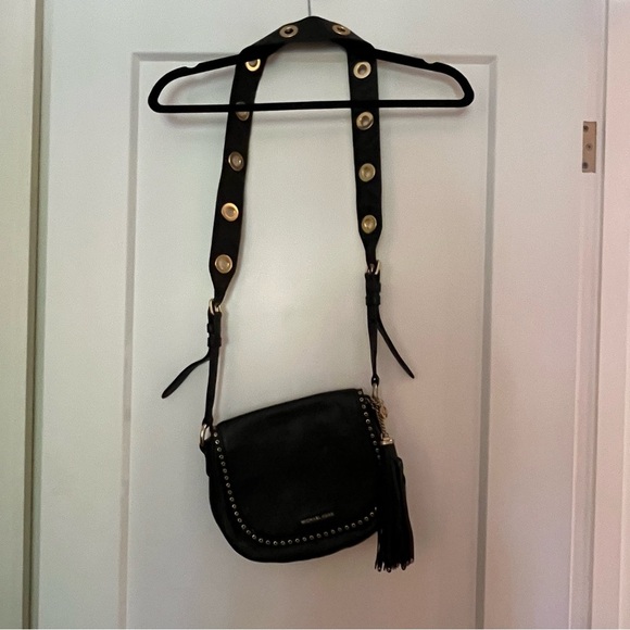 Michael Kors Brooklyn Leather Satchel Grommet 2-Way Bag - Picture 10 of 12